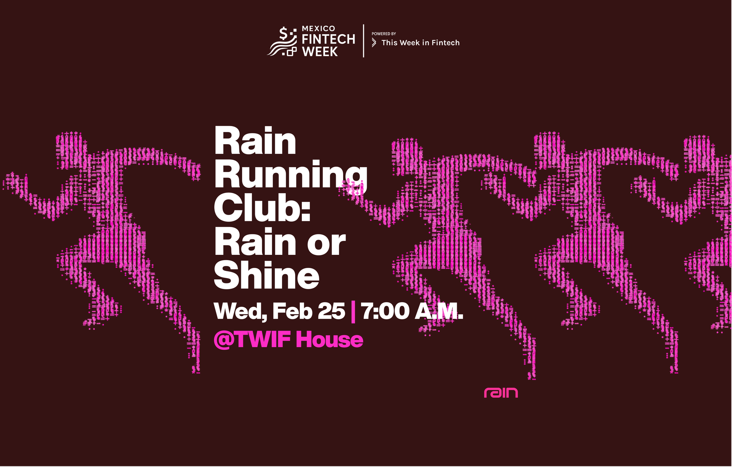 RAIN RUNNING CLUB: RAIN OR SHINE BY RAIN