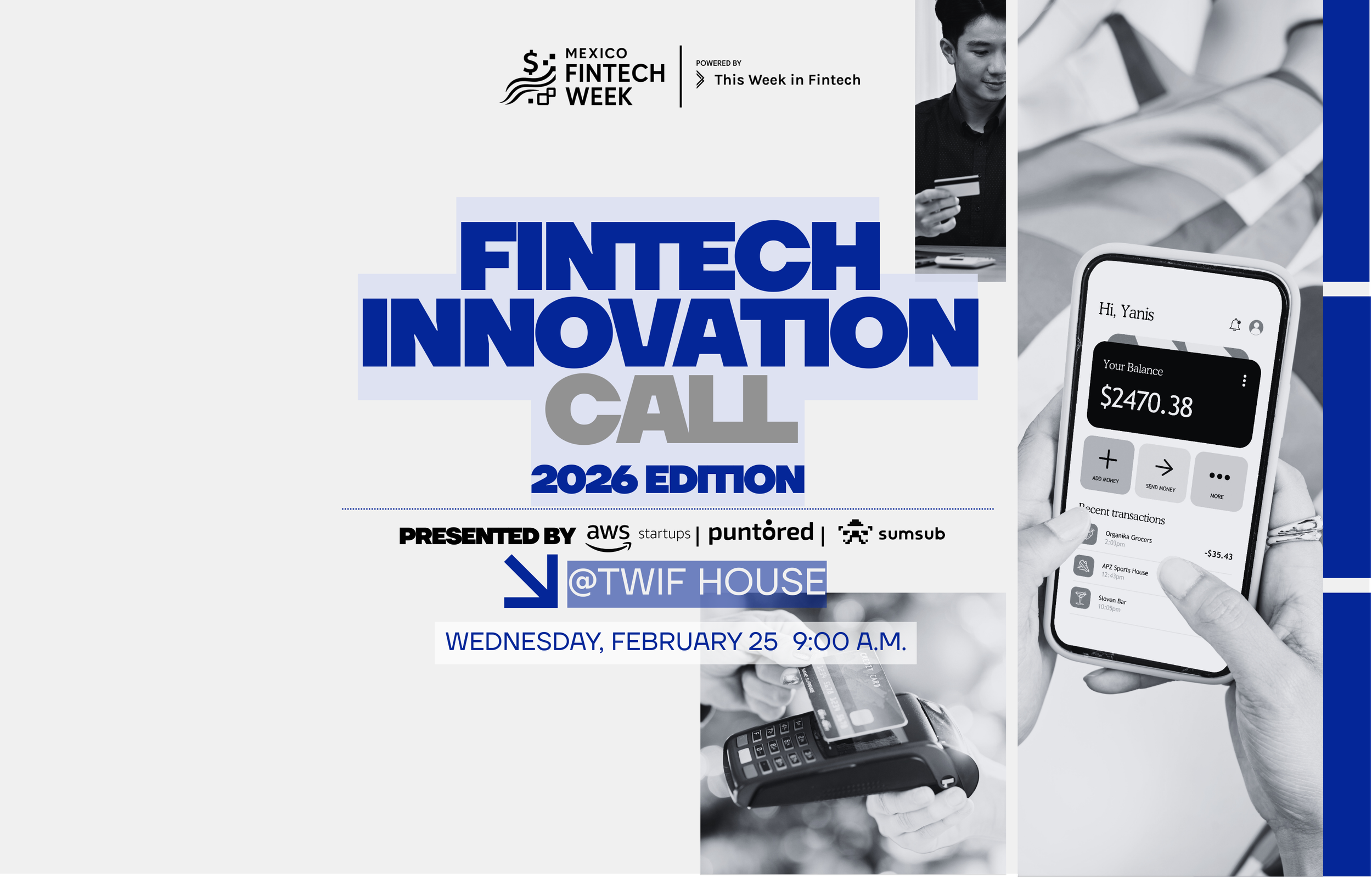 FINTECH INNOVATION CALL BY AWS STARTUPS, PUNTORED AND SUMSUB