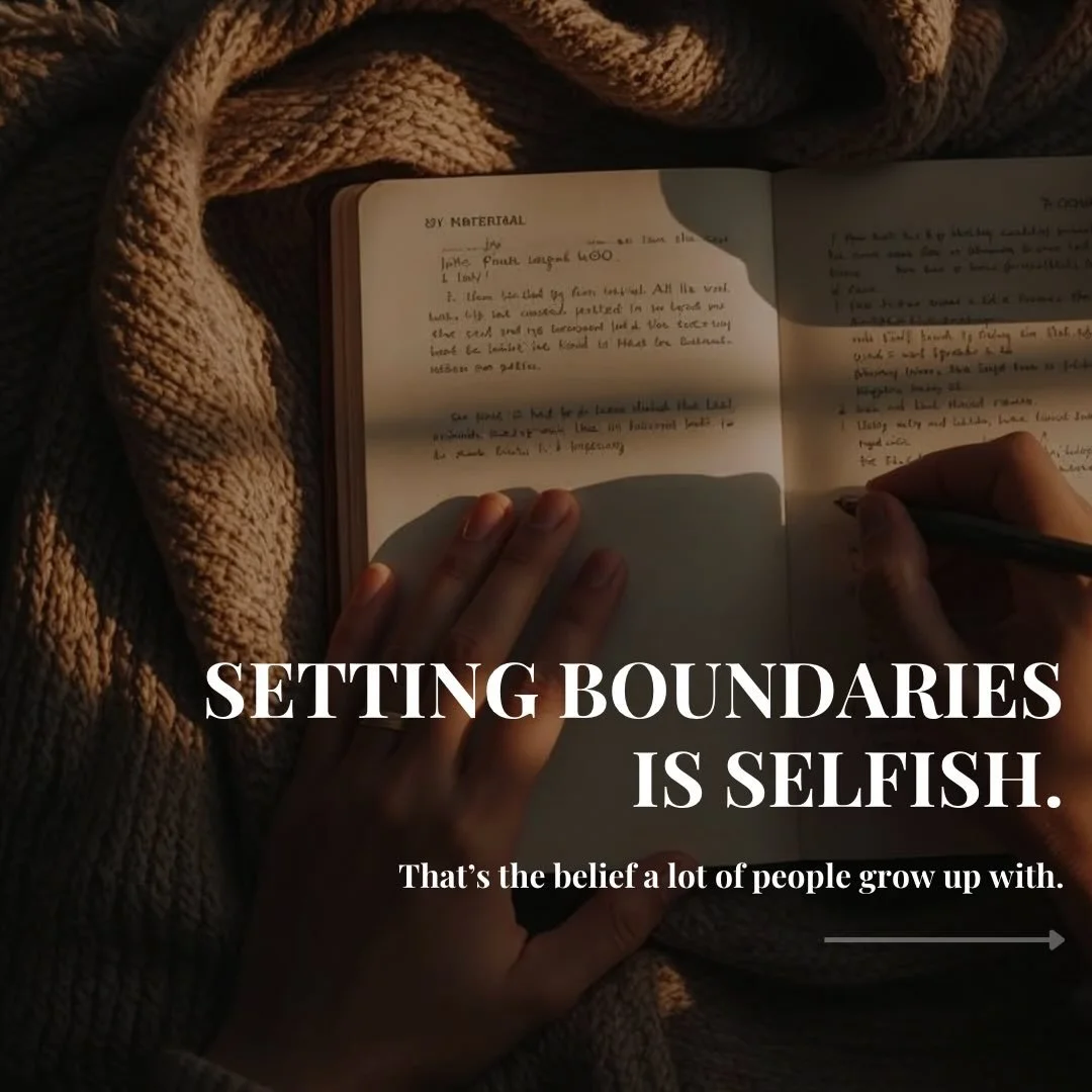 You were never taught boundaries.
You were taught to be easy, agreeable, and available.

So now when you say no, it feels uncomfortable&hellip; maybe even wrong. 😶

But boundaries aren&rsquo;t selfish.
They&rsquo;re the moment you stop abandoning yo