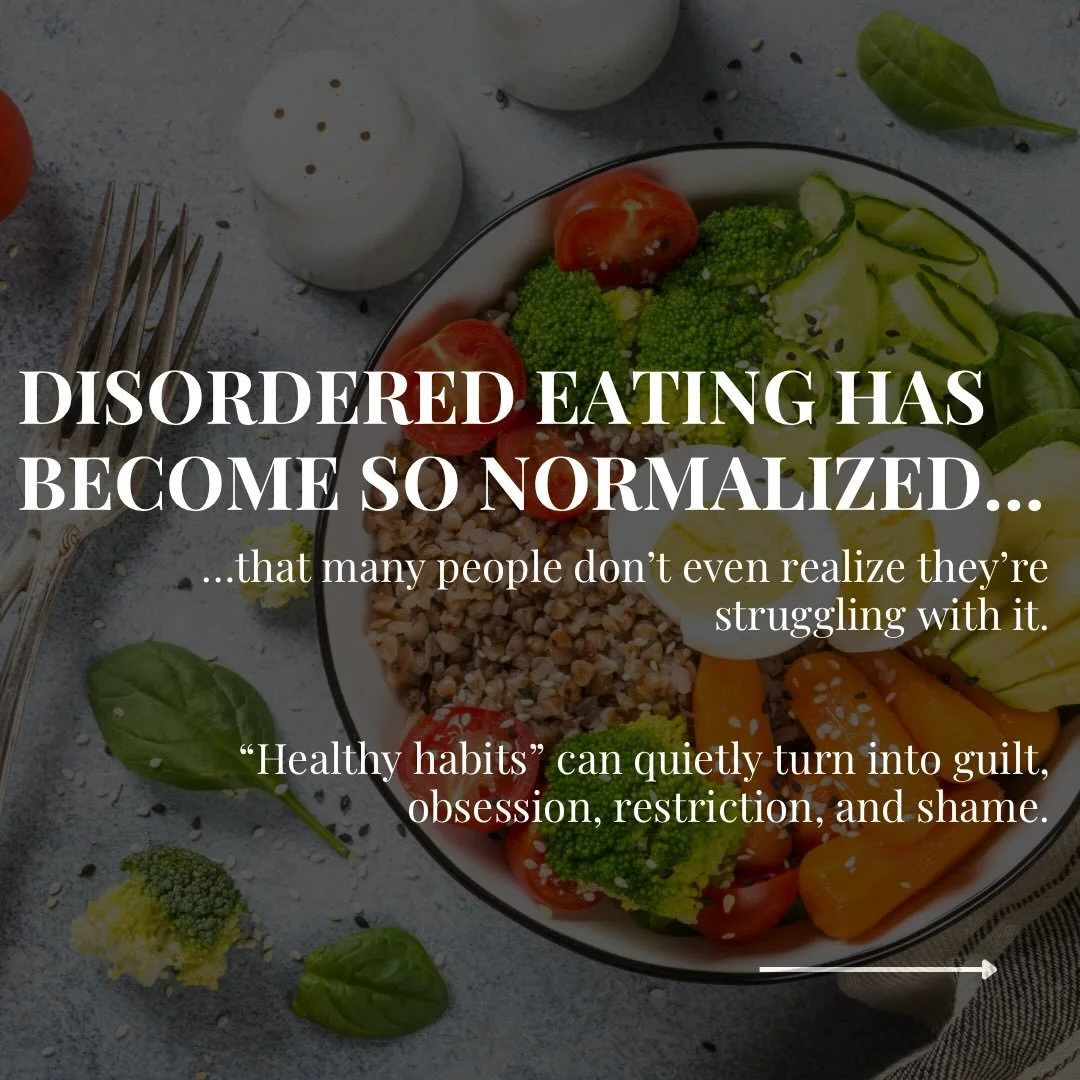 We live in a world where disordered eating behaviors are often praised instead of questioned.

Skipping meals is called &ldquo;discipline.&rdquo;
Overexercising is called &ldquo;motivation.&rdquo;
Food guilt is considered &ldquo;normal.&rdquo;
And sh