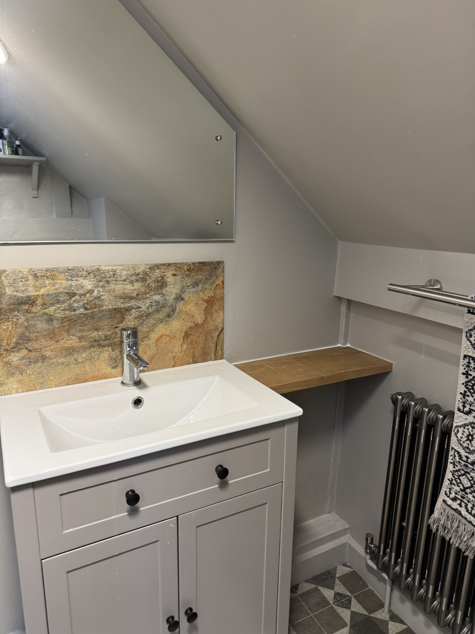 Custom bathroom shelf, Botesdale