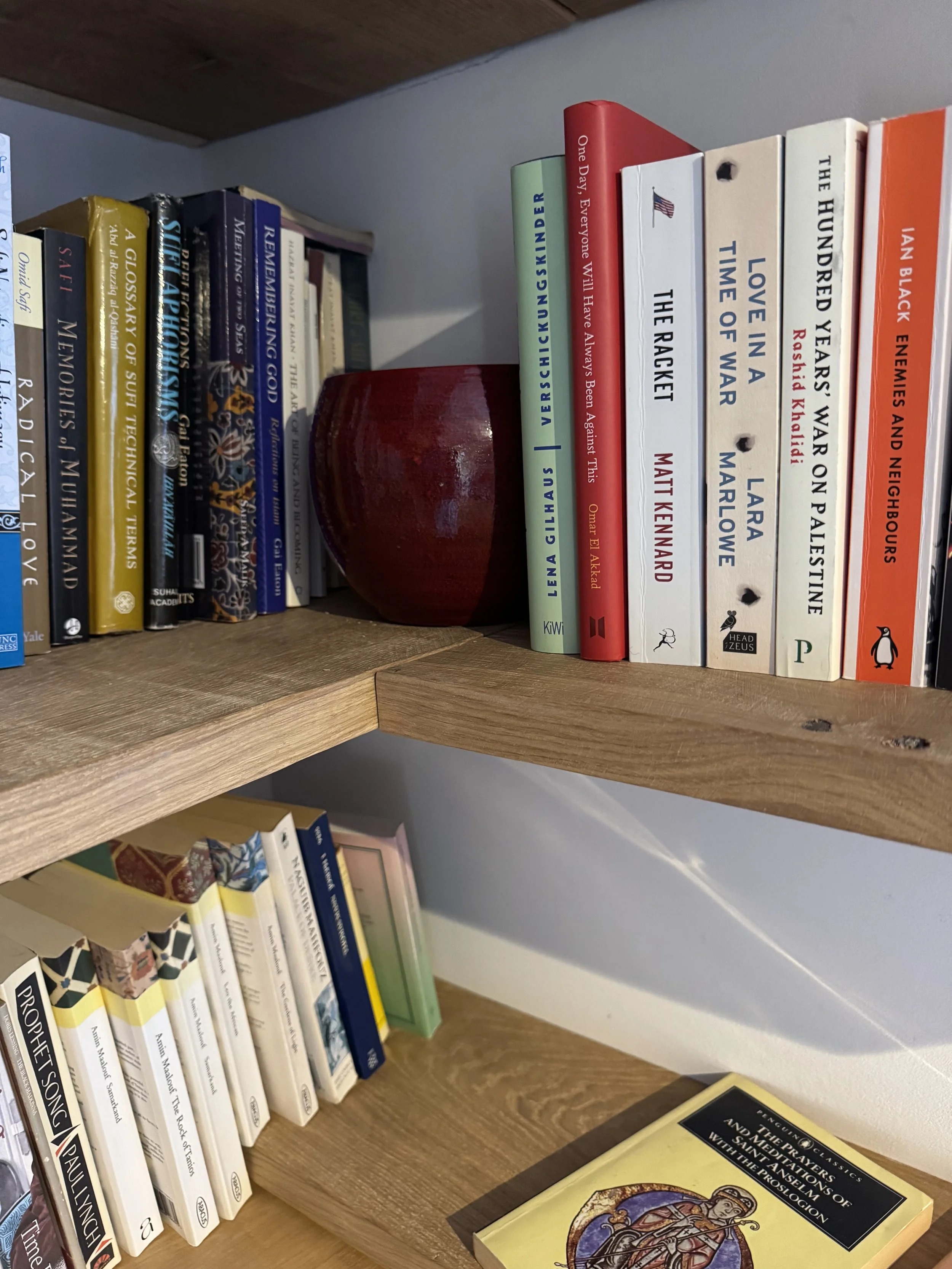 bespoke oak shelving Palgrave