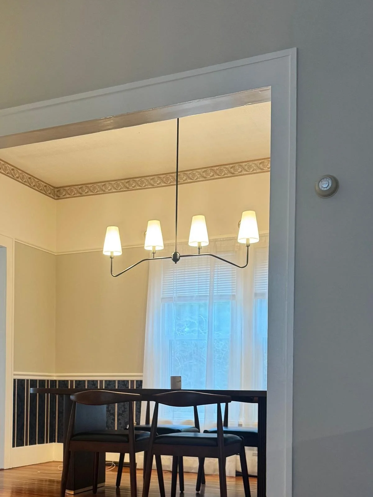 Ceiling light installation in a Columbia County home