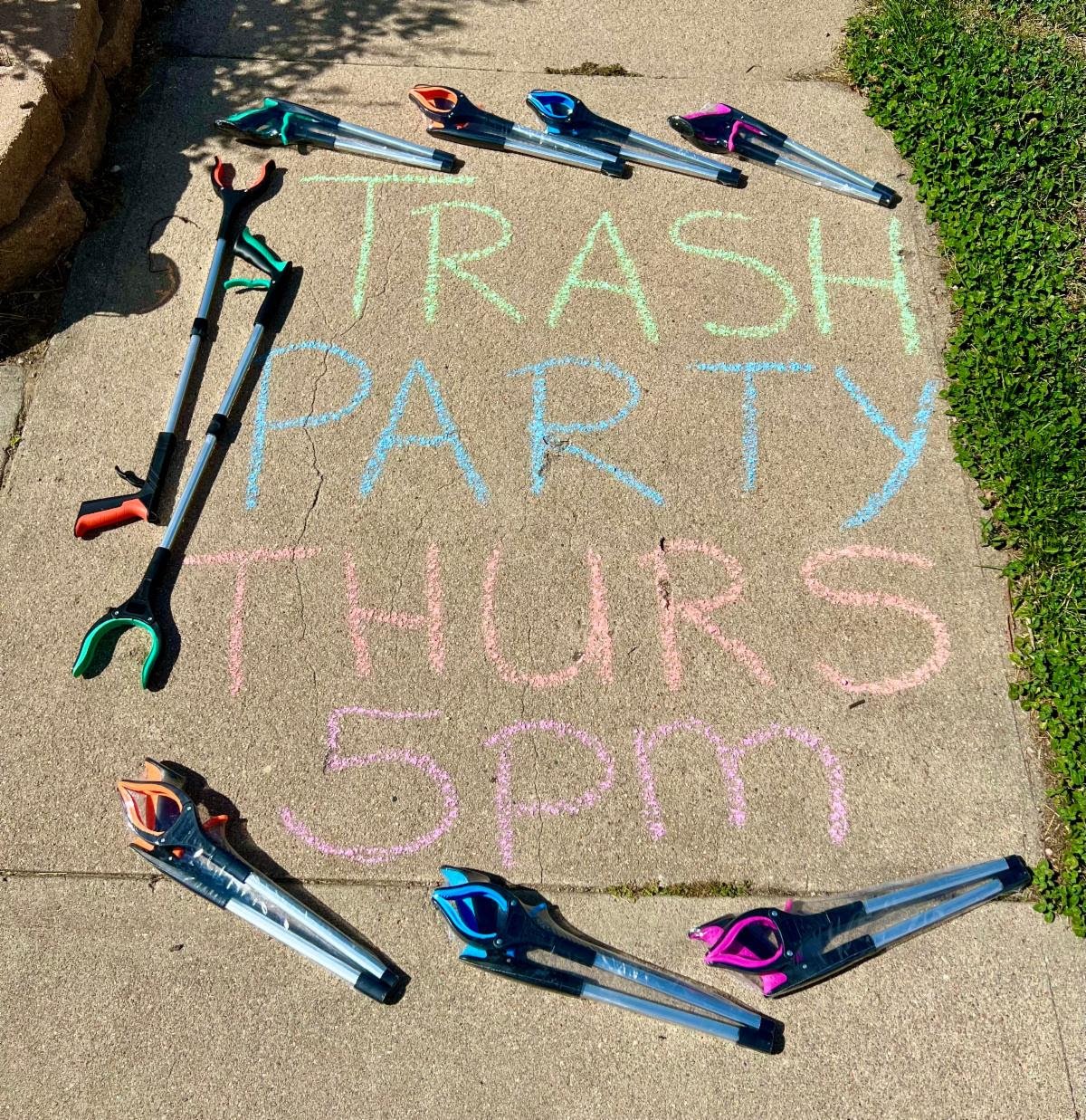 Trash Party and Happy Hour