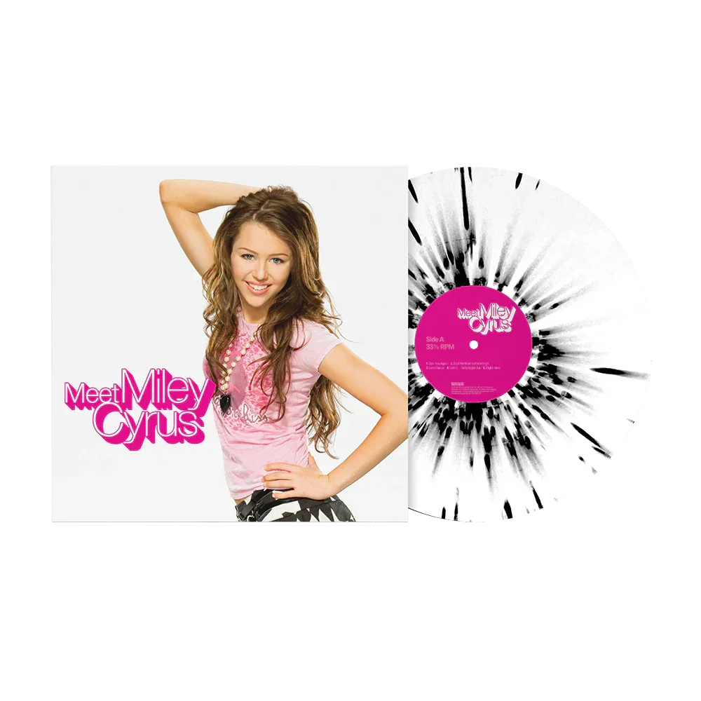Miley Cyrus - Meet Miley Cyrus (White and Black Splatter Vinyl) (Limited Edition)
