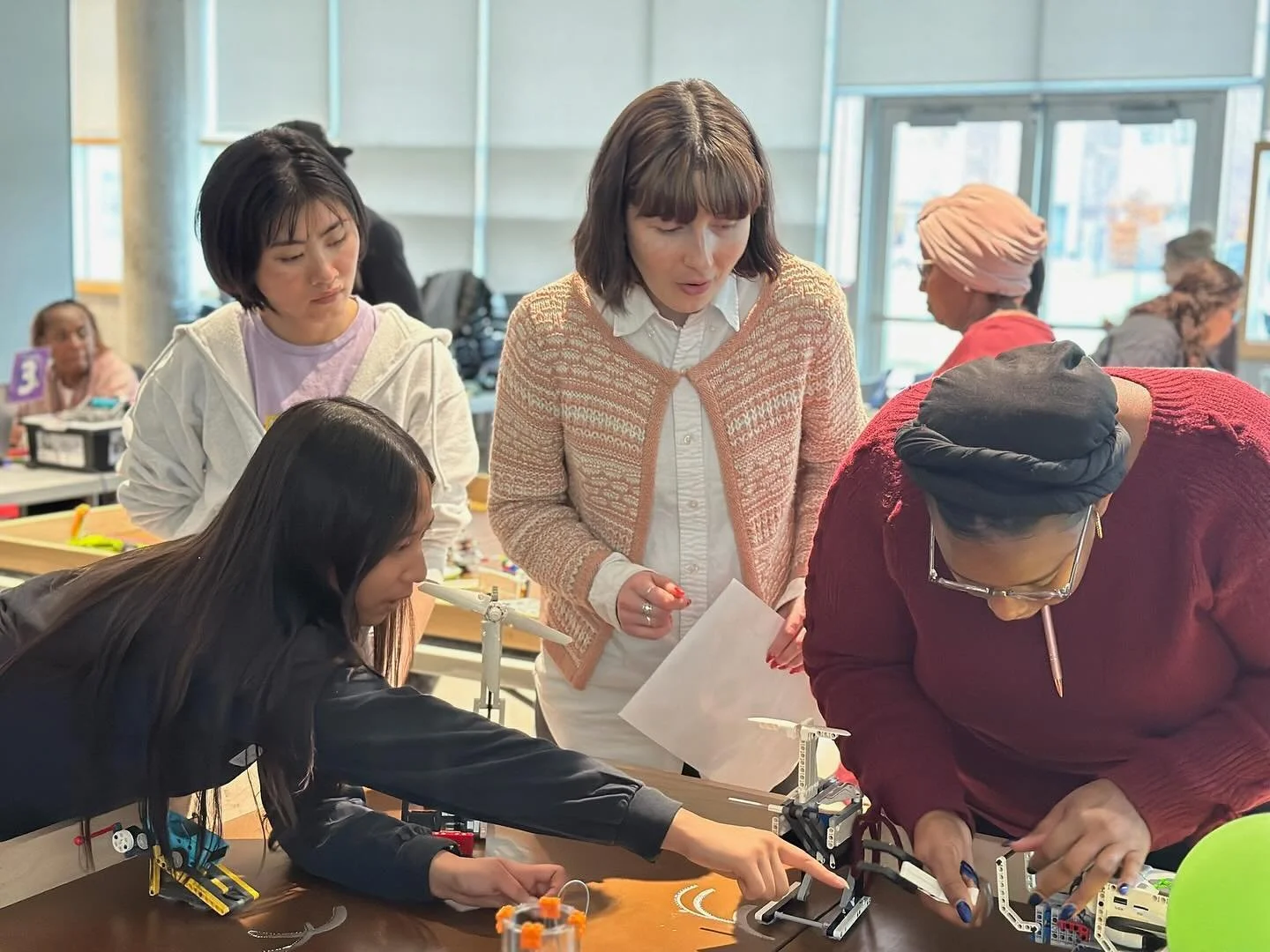 Team collaborating during an Ignite Tech Play event