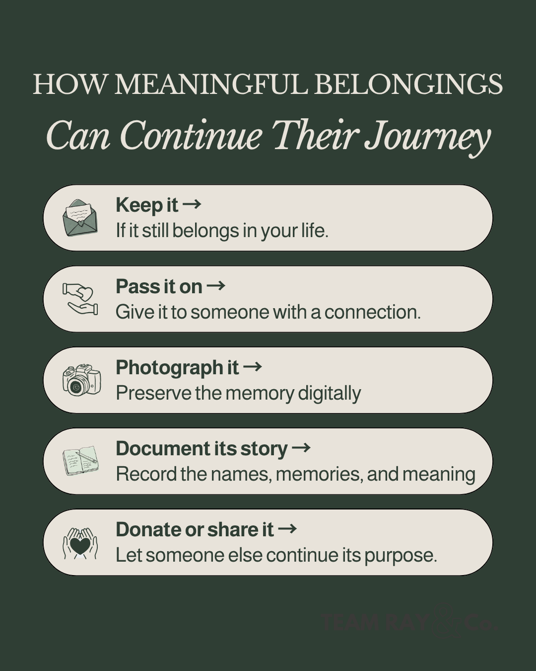 How Meaningful Belongings Can Continue Their Journey graphics