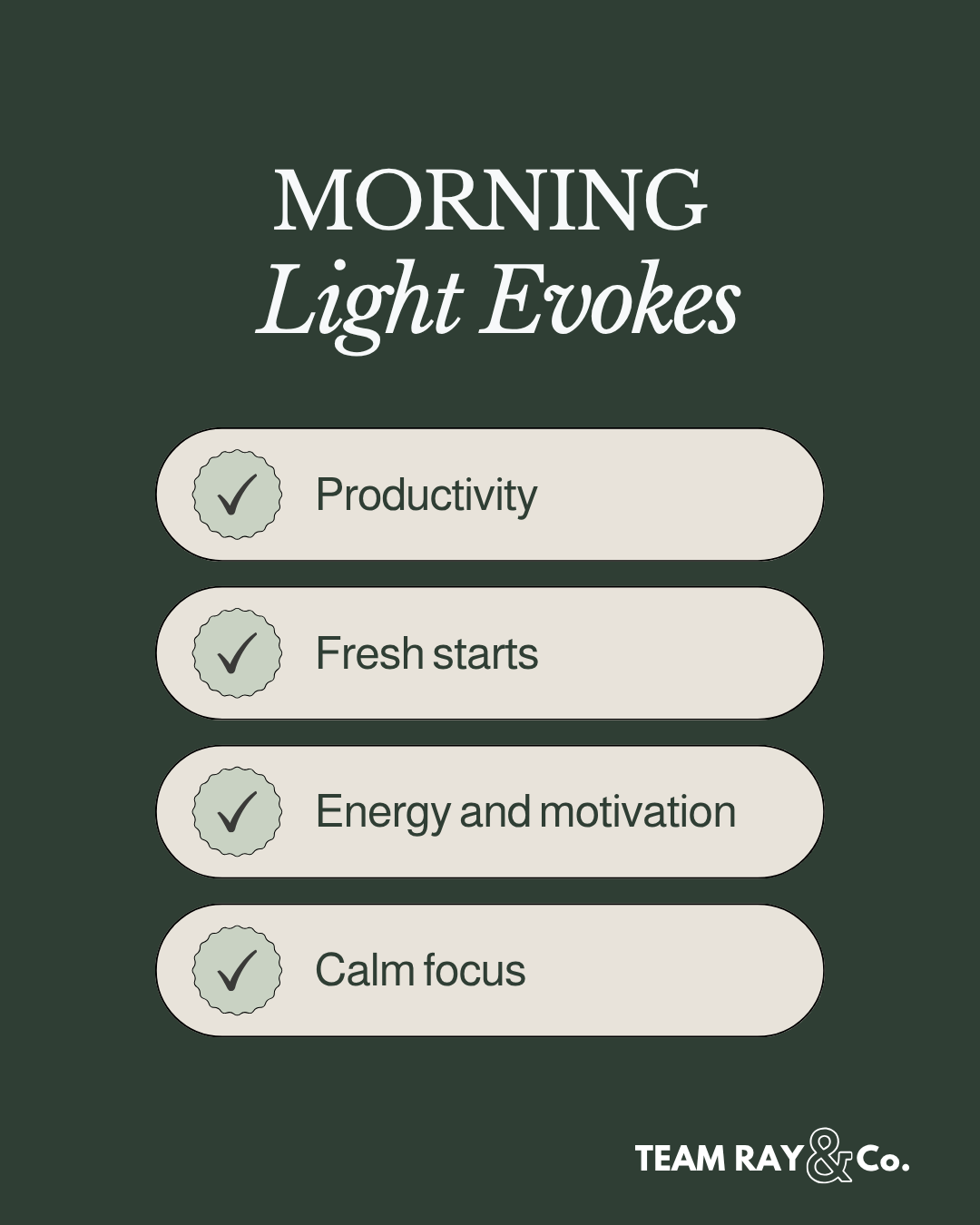 Morning Light text graphics