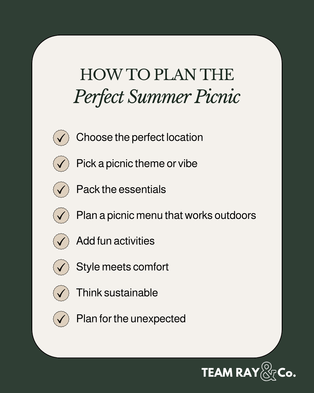 How to Plan the Perfect Summer Picnic graphics