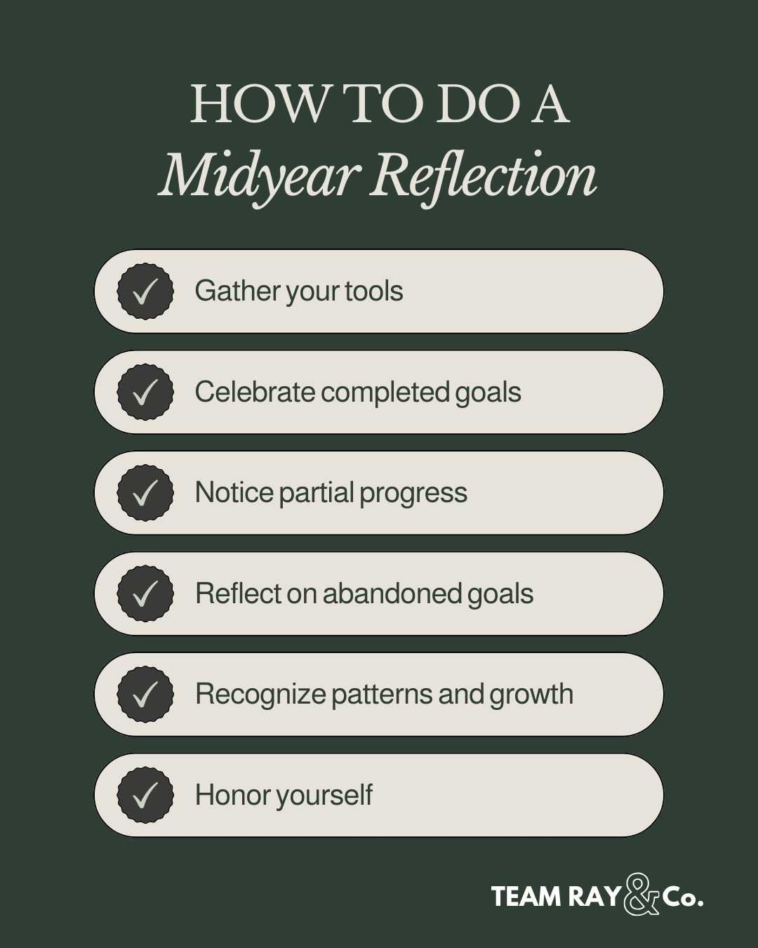 How to Do a Midyear Reflection A Step-by-Step Guide list graphic