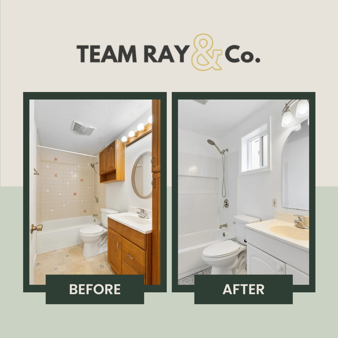 Katsuki's house before and after.