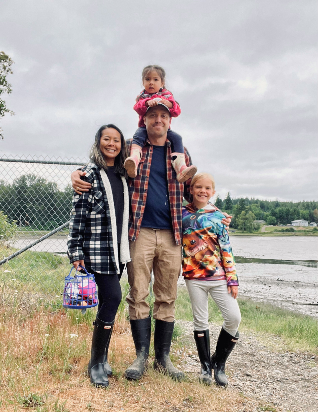 A picture of Ranny and Brian with their daughters