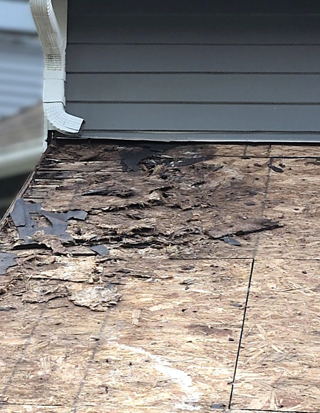 Sheathing and underlayment damage