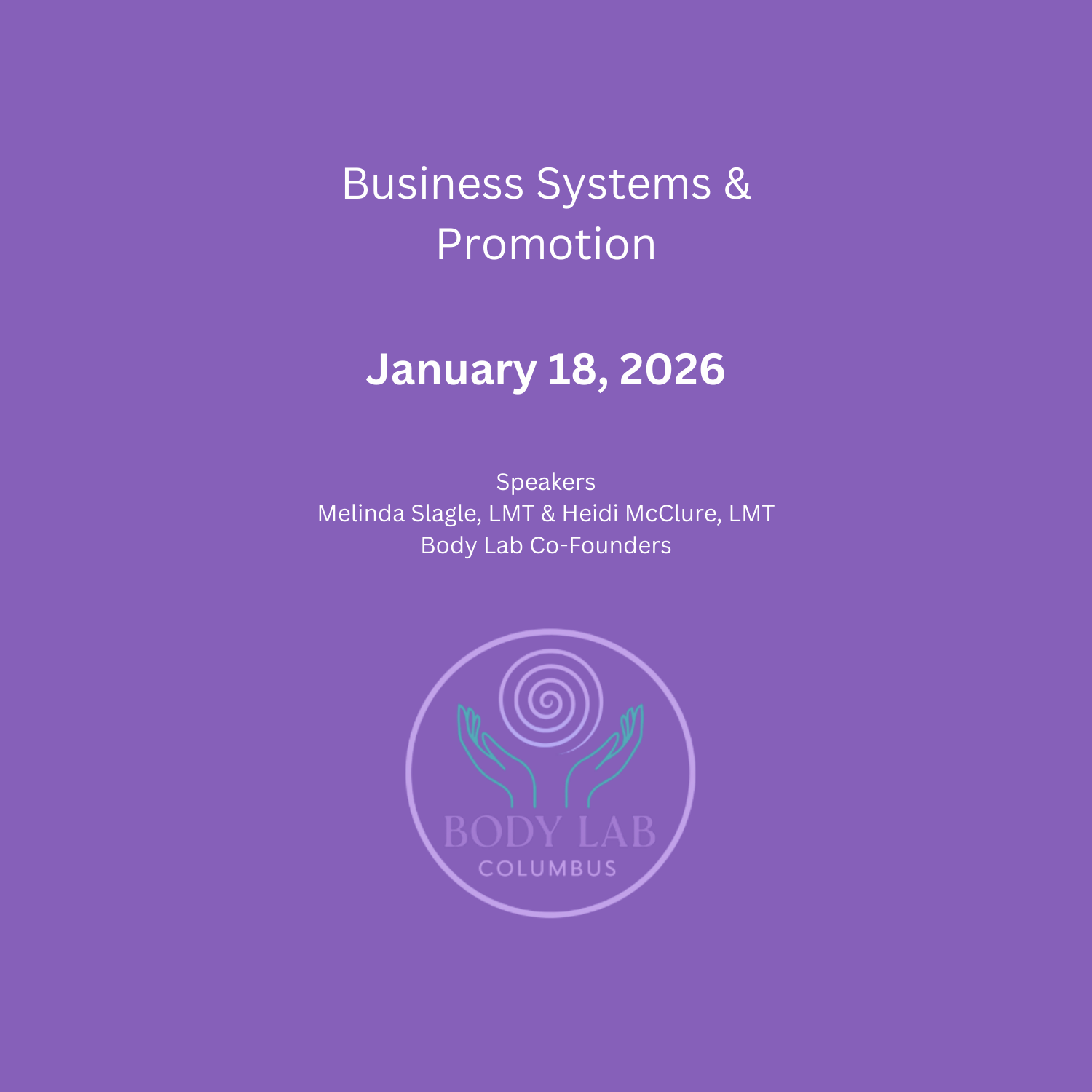 January - Business Systems & Promotion