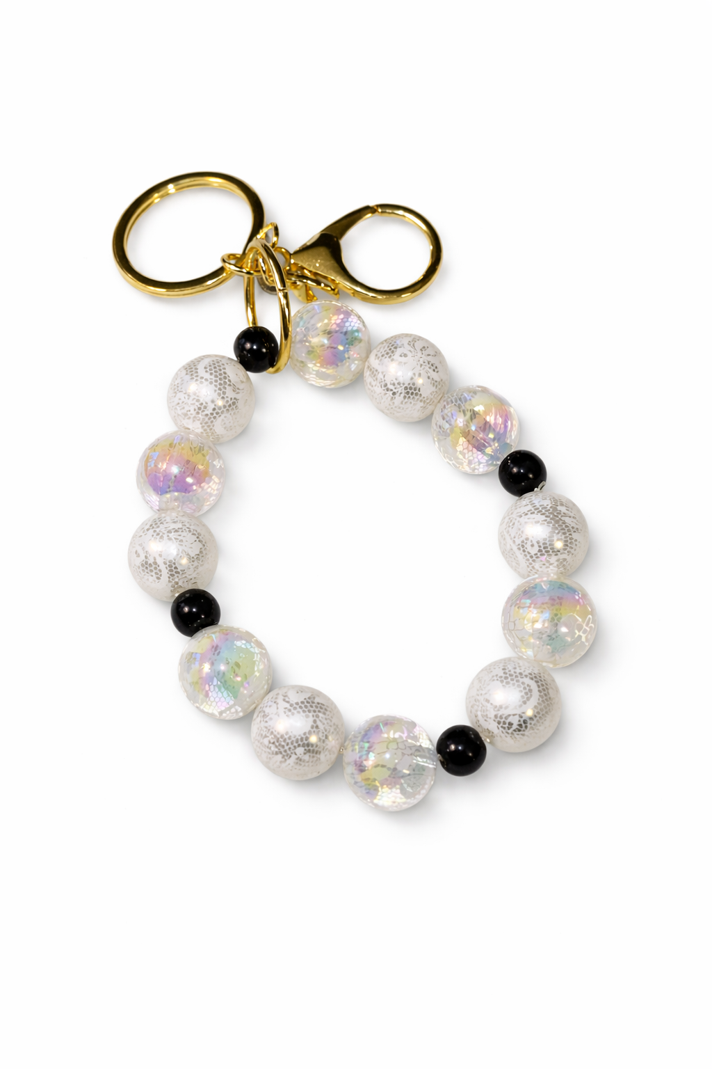 Luminous Bead Wrist Key Chain Holder