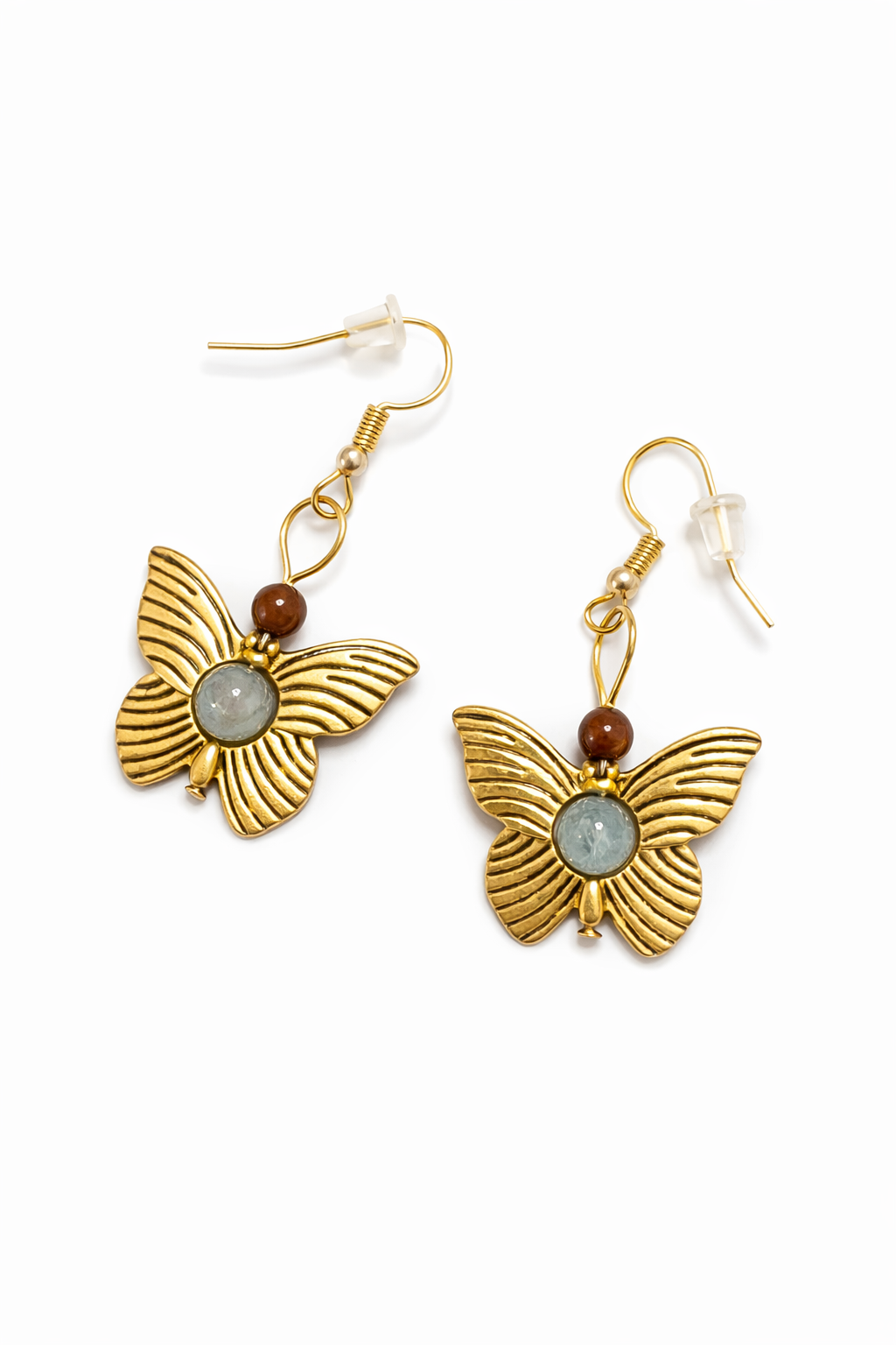 Butterfly Elegance Natural Stone Earrings