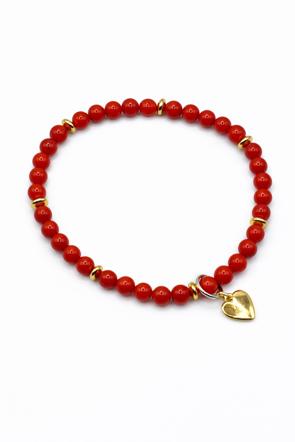 Radiant Red Carnelian Heart Bracelet