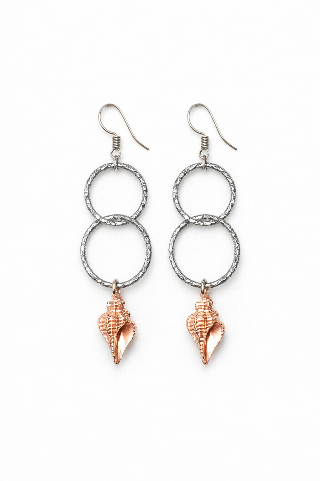 Ocean's Whisper Shell Charm Earrings
