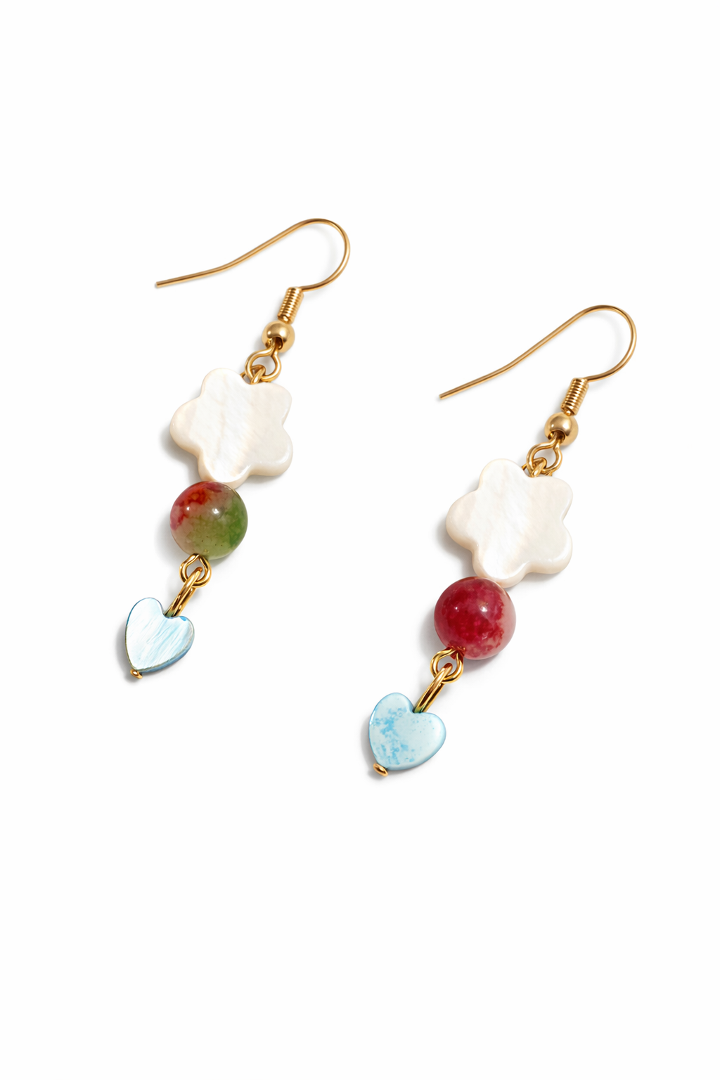 Playful Elegance Beaded Drop Earrings