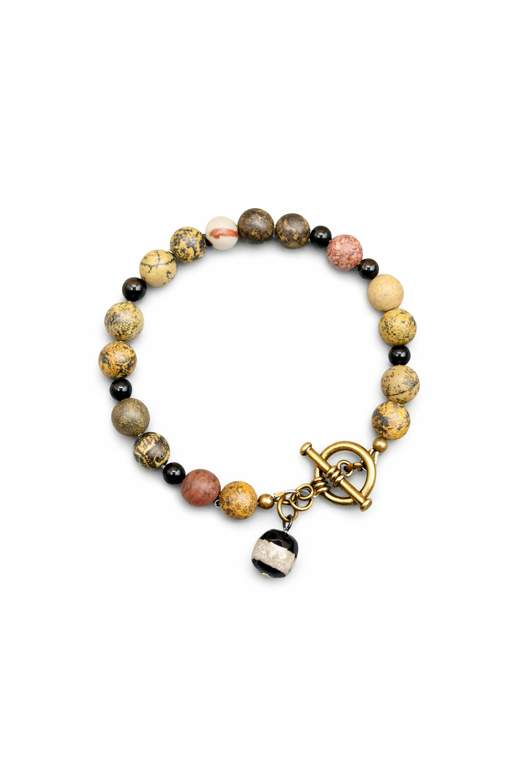 Earthy Elegance Beaded Bracelet