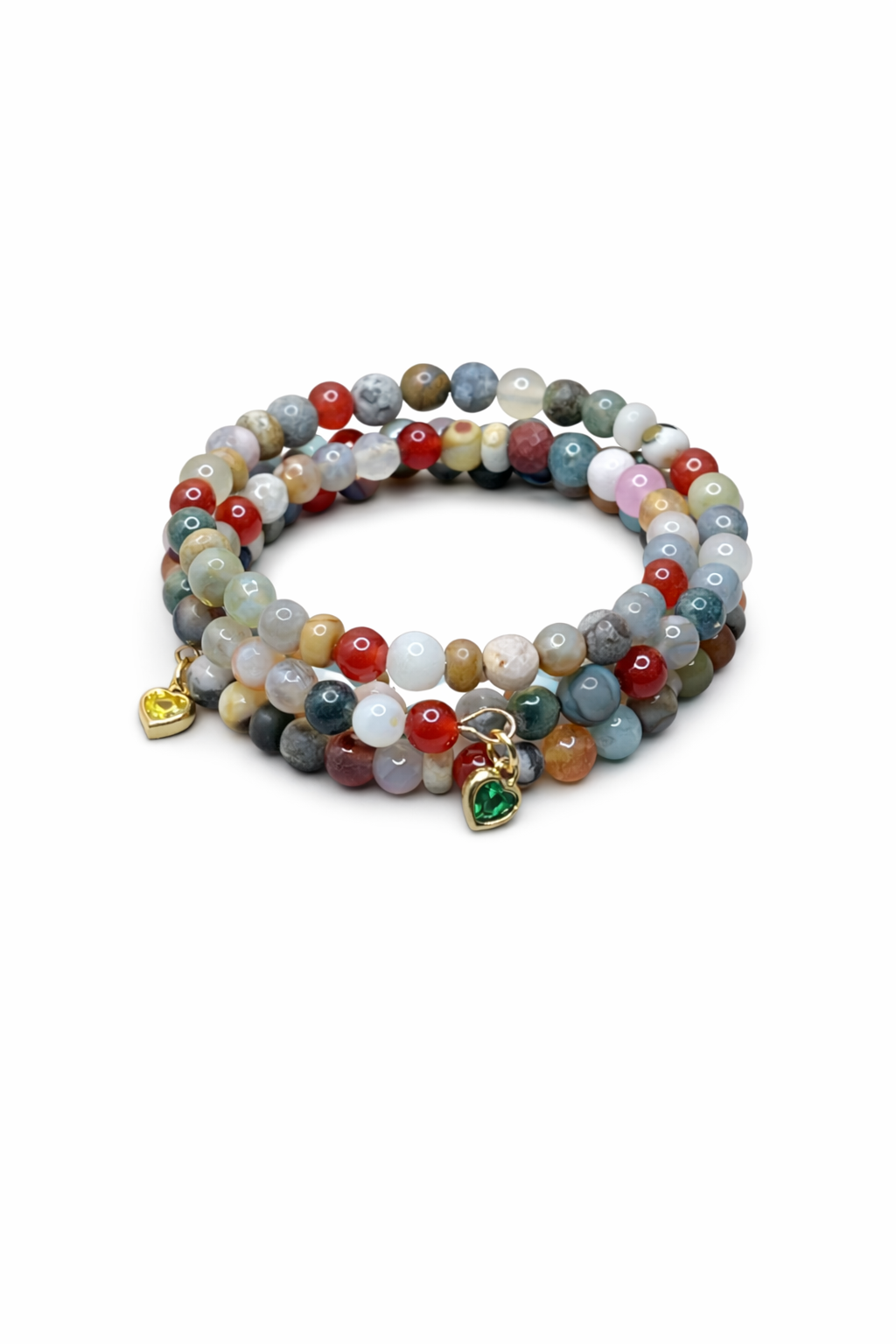 Vibrant Indian Agate Stone Bracelet