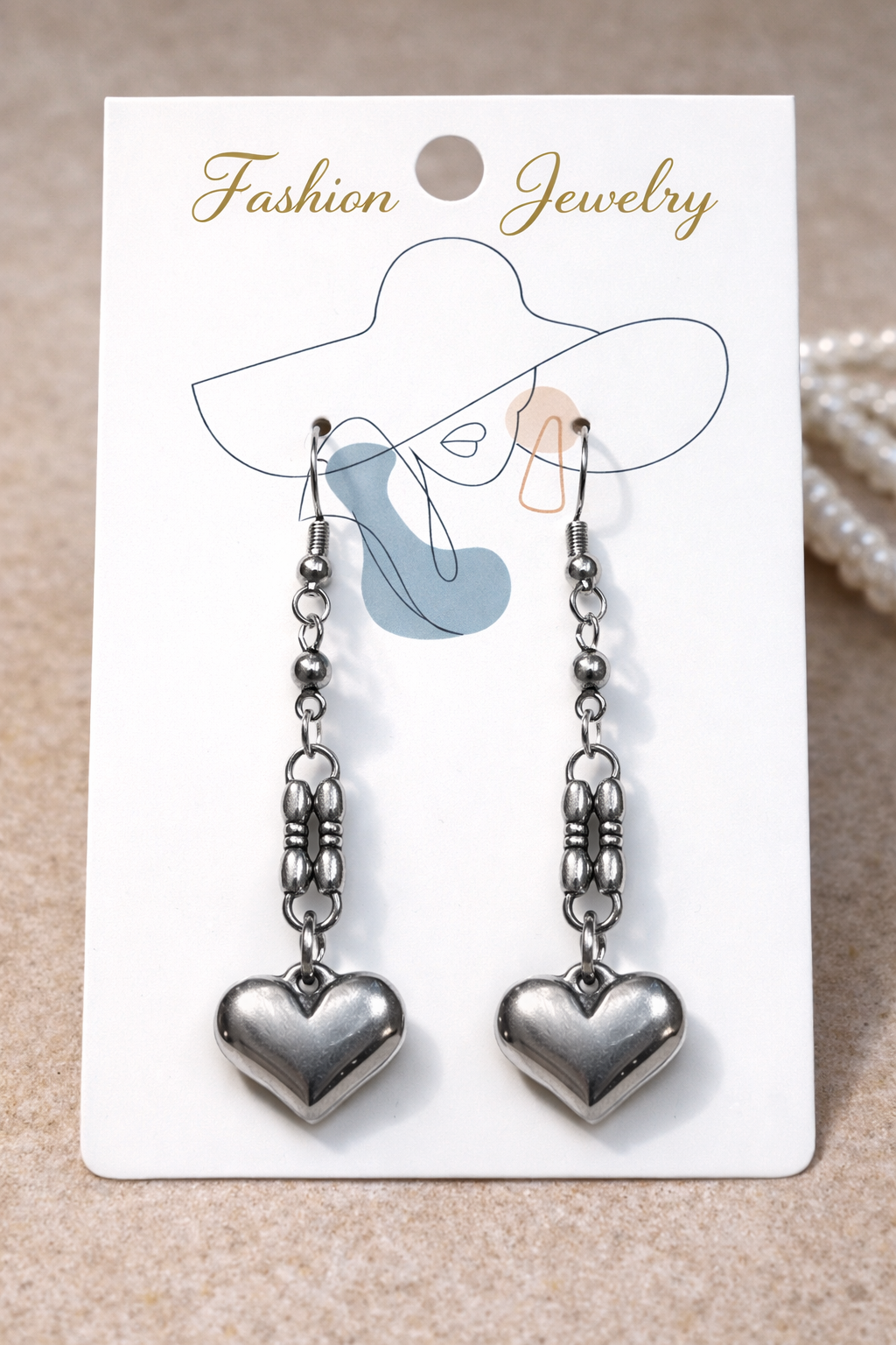 Timeless Heart Dangle Earrings