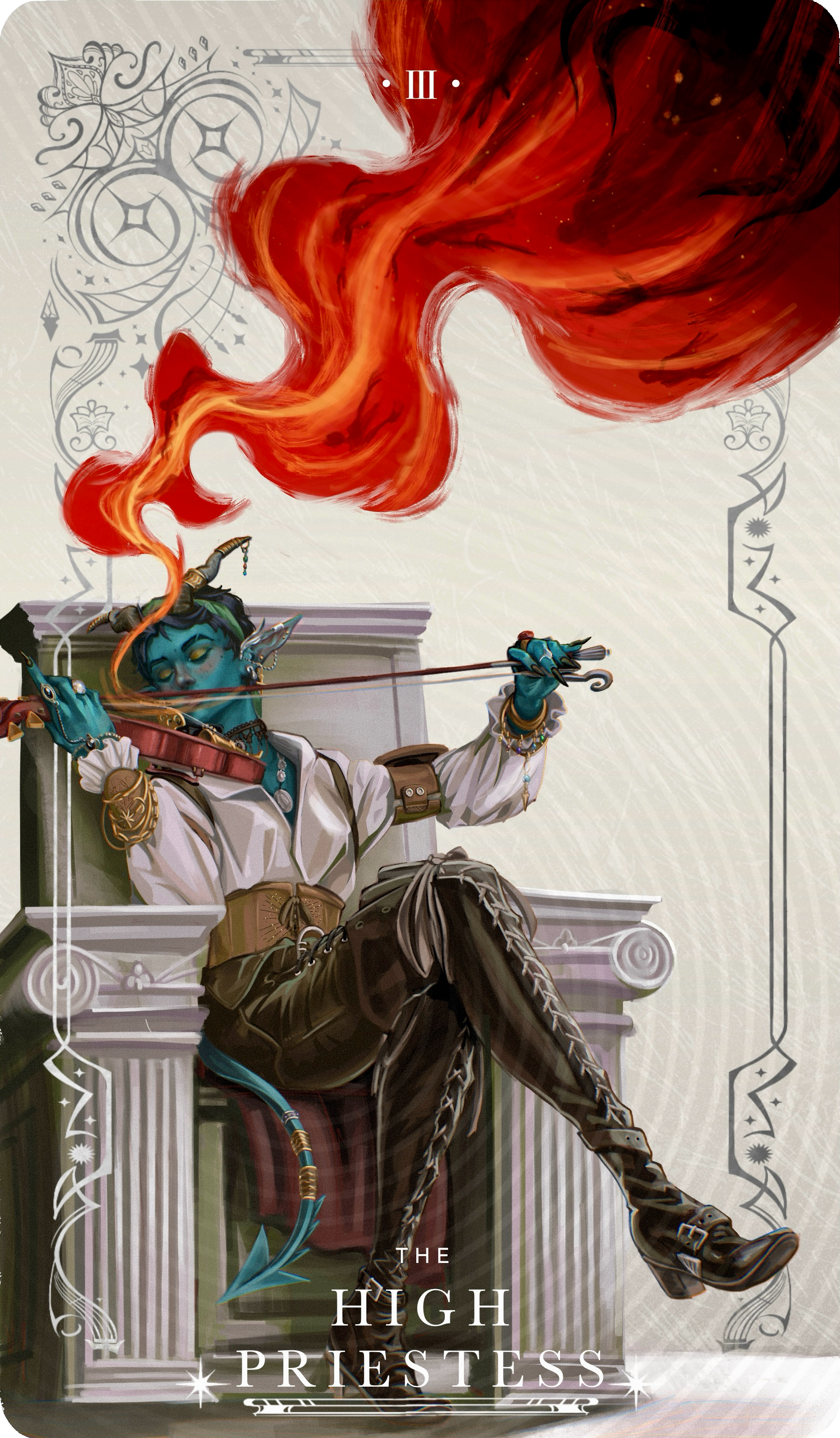 A Tarot card from my Tarot Deck Project “The Adventure’s Oracle.