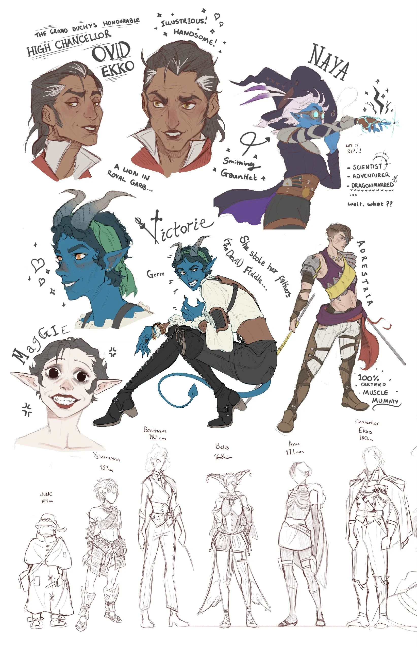 Sketchbook character designs #2