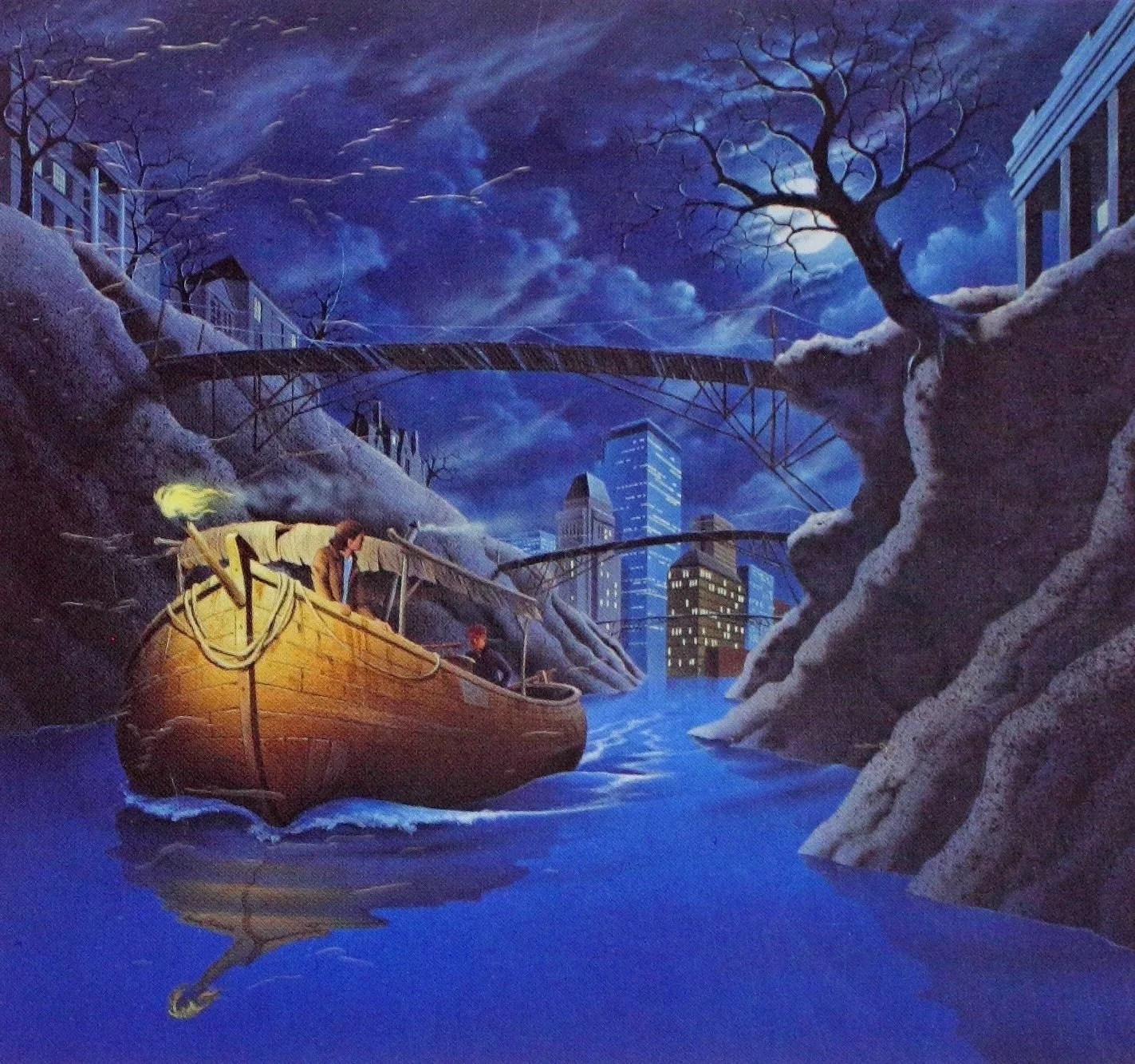 Detail, book cover, Rubicon Beach by Steve Erickson