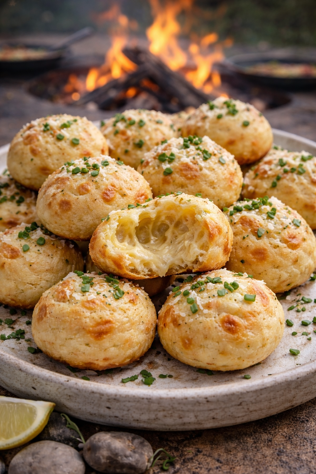 Cheese puffs Mana Kai Catering canapé Sydney | Private chef services Sydney