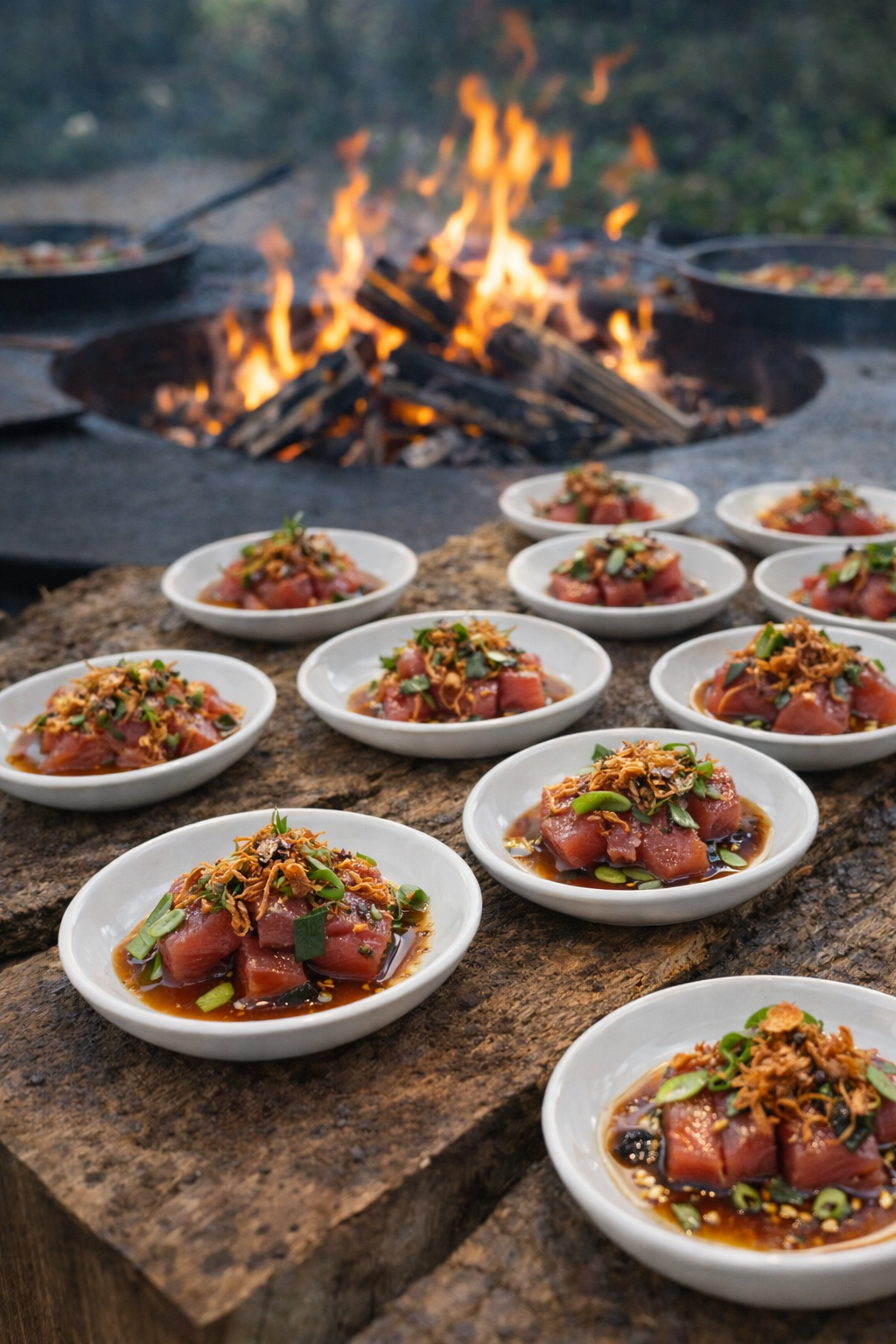 Tuna crudo canapé Sydney catering by Mana Kai By McGregor