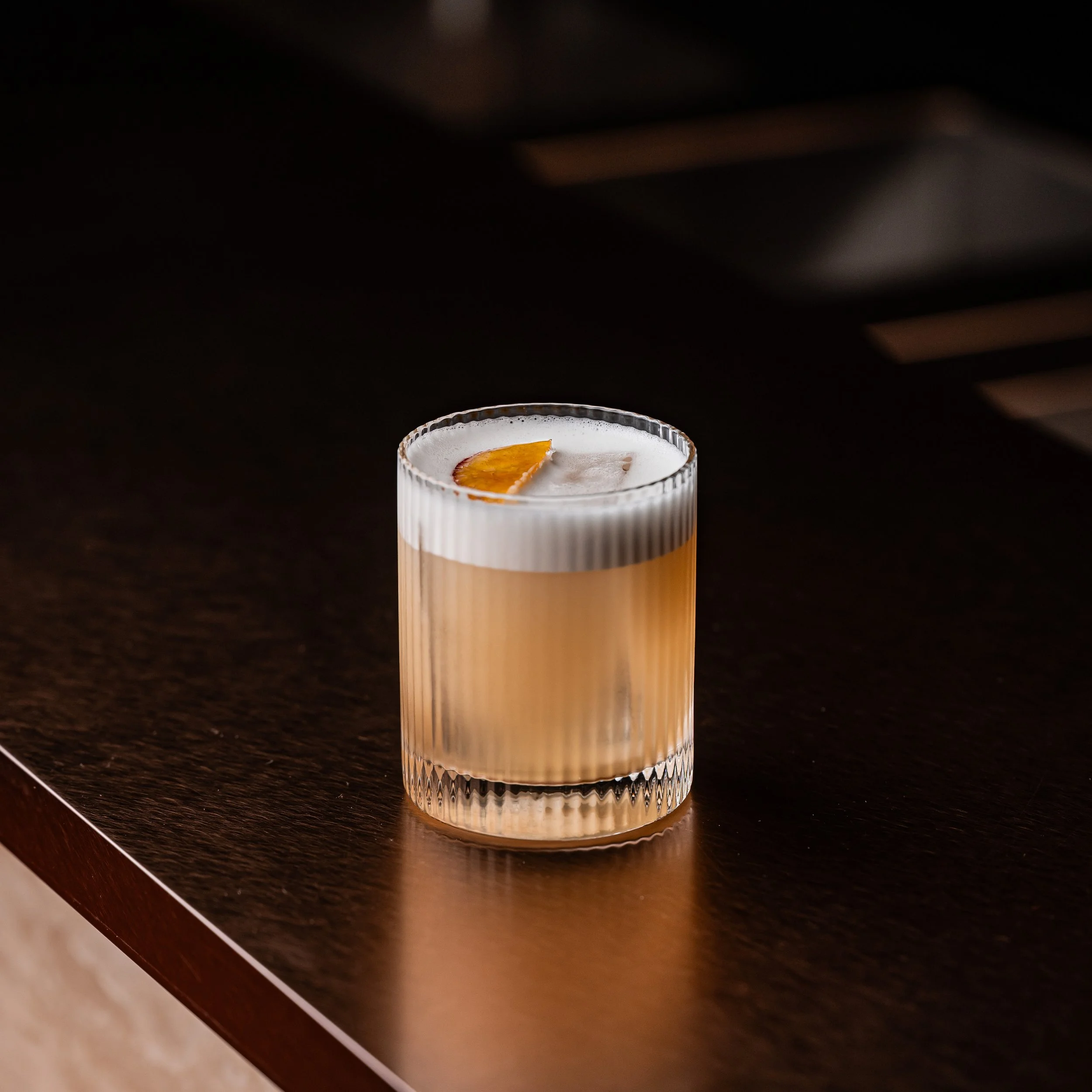 A Pear Sour cocktail.