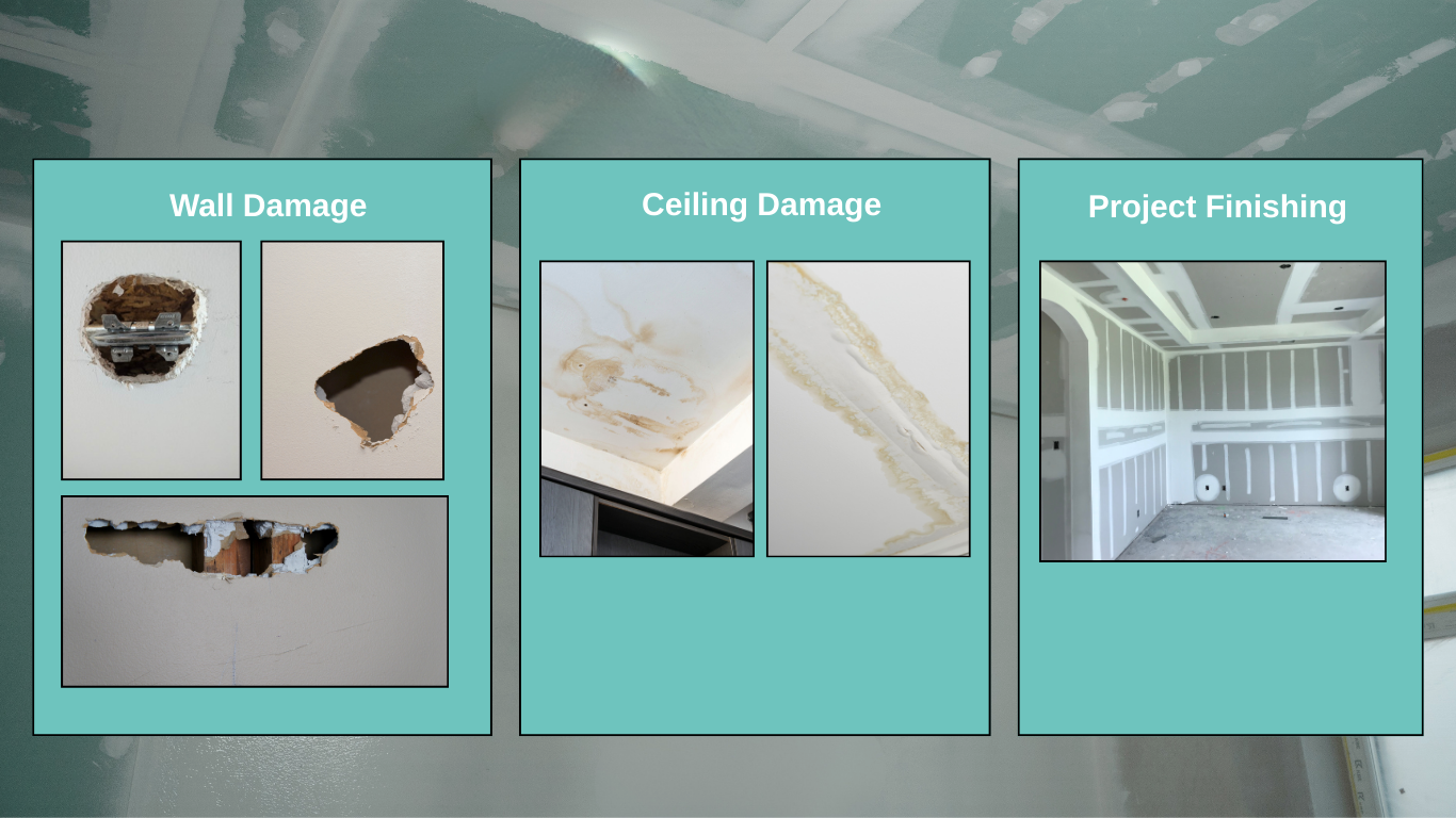 Most common drywall repair needs