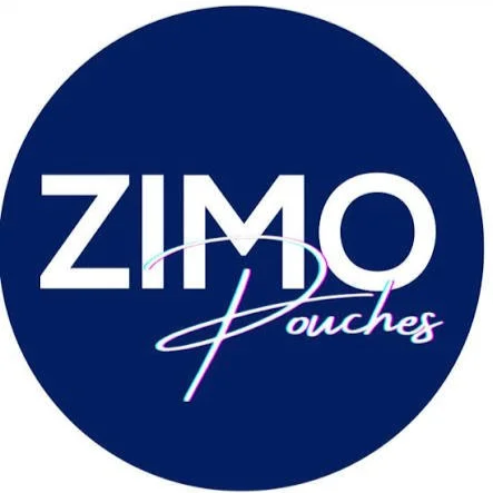 ZIMO touches logo with white text on a dark blue circular background, featuring a stylized purple and white swoosh.