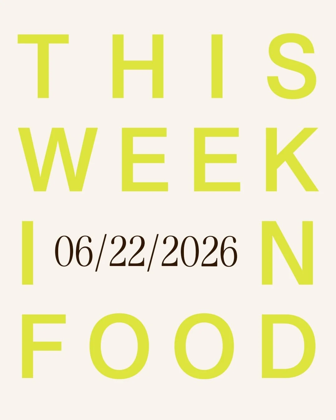 Your weekly food news briefing, from Fritto.

The most important stories in food &mdash; covering economics, environment, policy, innovation and culture. 

Follow us for your weekly check-in on the pulse of the industry. 

#foodnews #frittoeditions