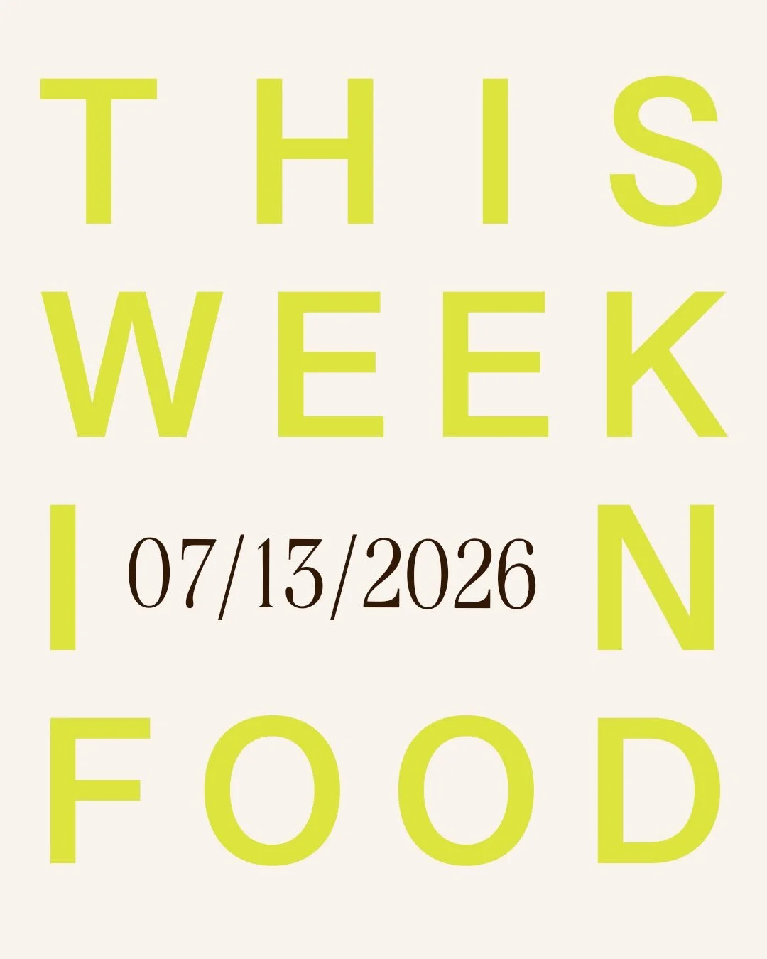 Your weekly food news briefing, from Fritto.

The most important stories in food &mdash; covering economics, environment, policy, innovation and culture. 

Follow us for your weekly check-in on the pulse of the industry. 

#foodnews #frittoeditions