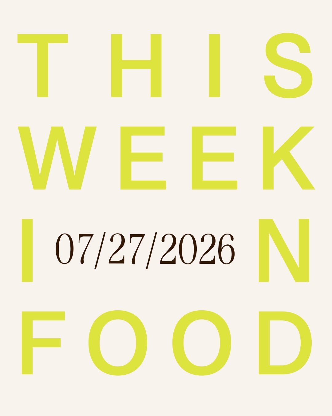 Your weekly food news briefing, from Fritto.

The most important stories in food &mdash; covering economics, environment, policy, innovation and culture. 

Follow us for your weekly check-in on the pulse of the industry. 

#foodnews #frittoeditions