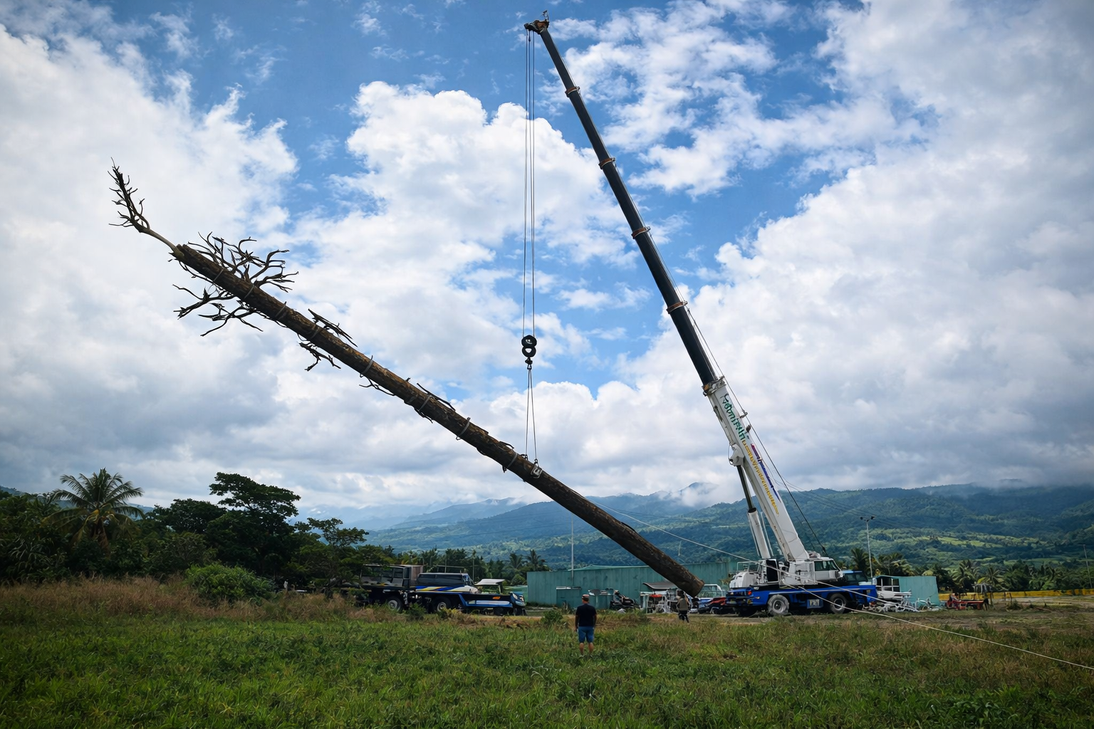 Construcción de Sitio con Monopolo Mimetizado y CAO (Sitio Móvil)
