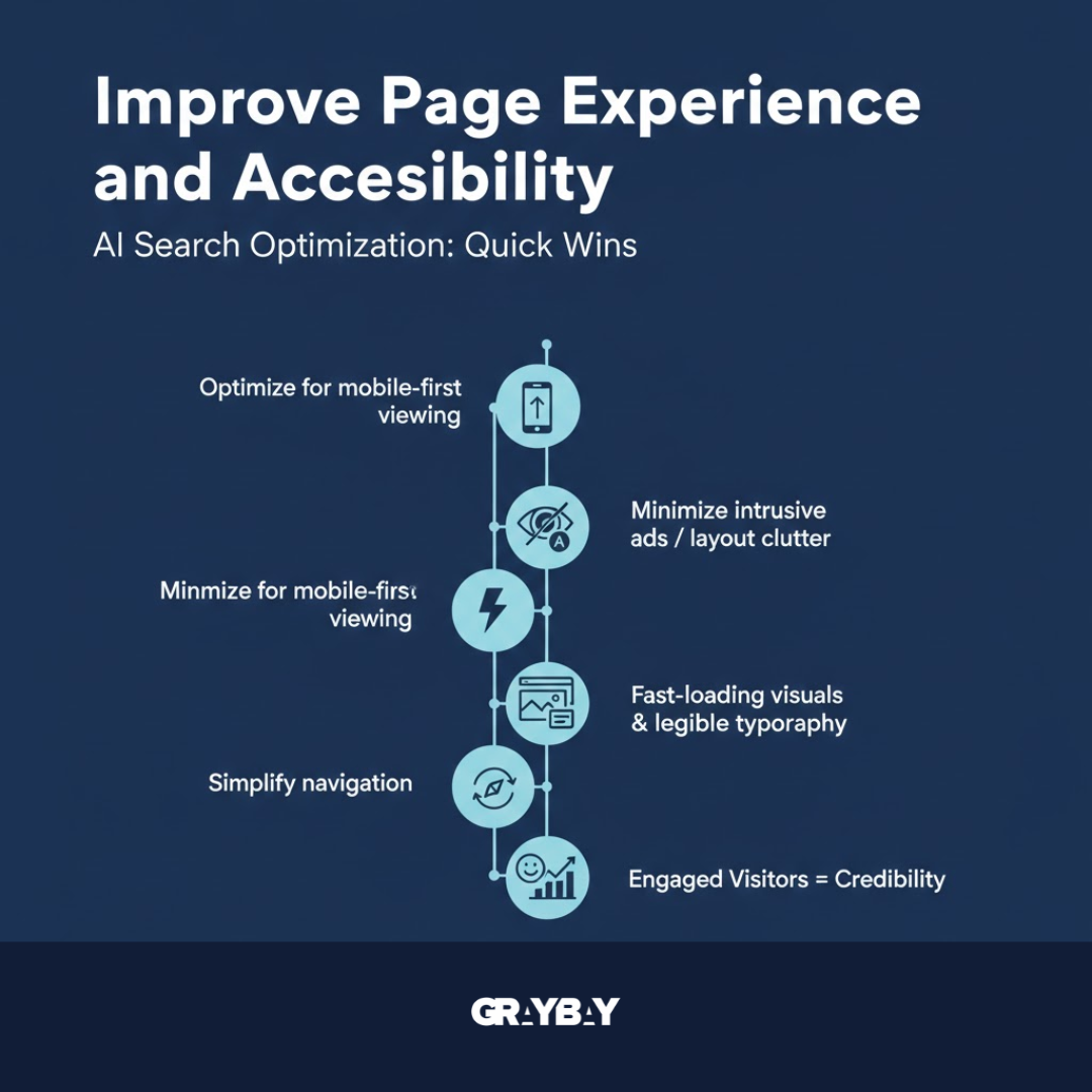 Improve Page Experience and Accessibility