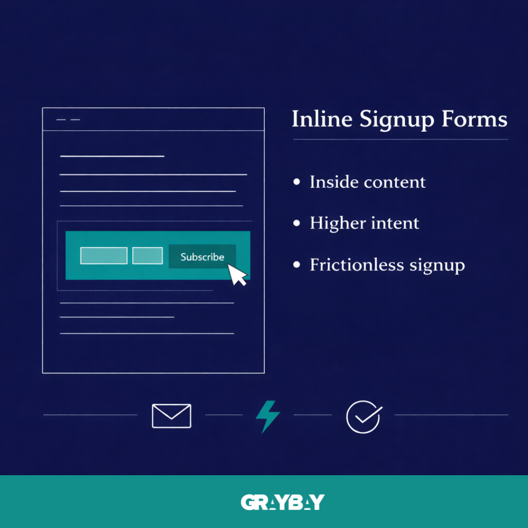 Inline Signup Forms