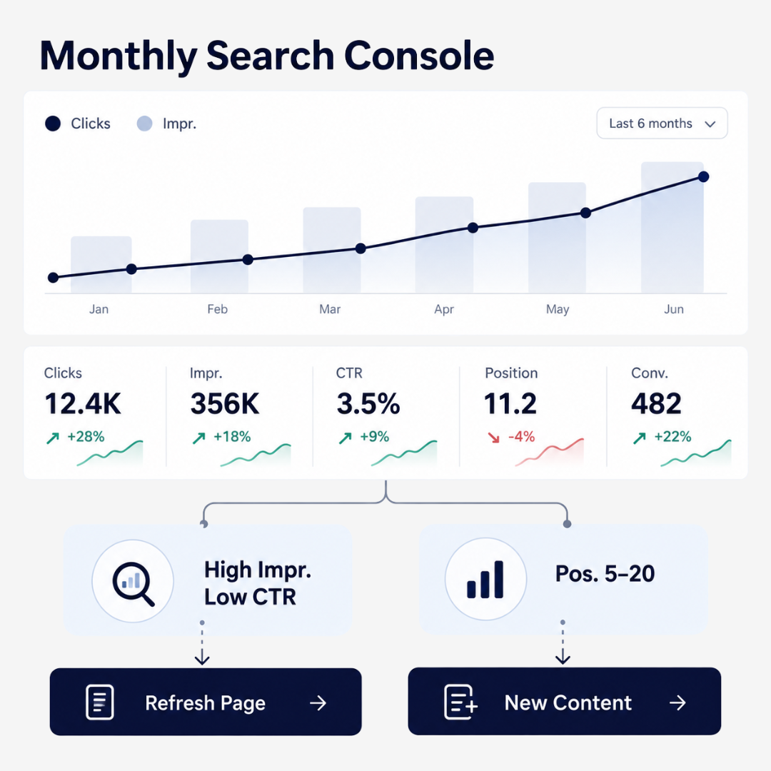1. Review Google Search Console Every Month