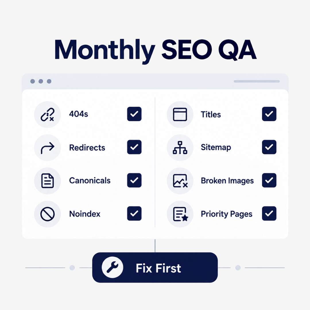 4. Fix Broken SEO Basics Before Launching Something New