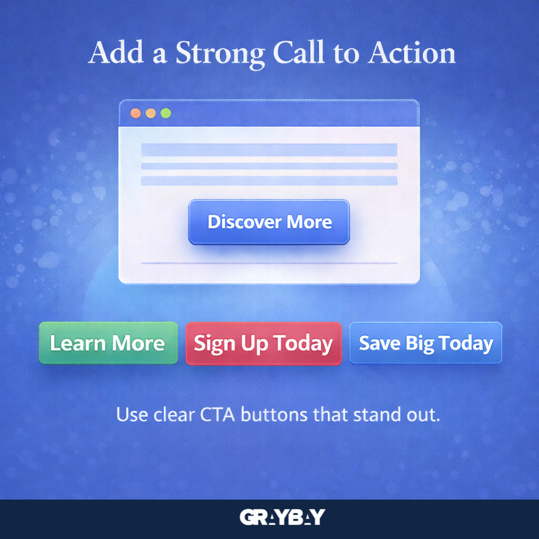 Add a Strong Call to Action