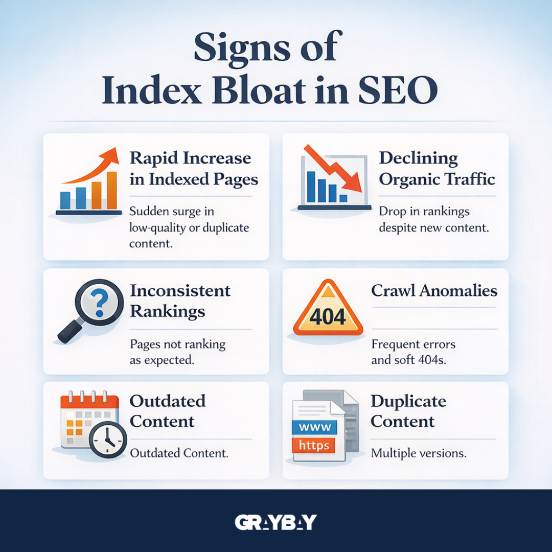 signs of index bloating