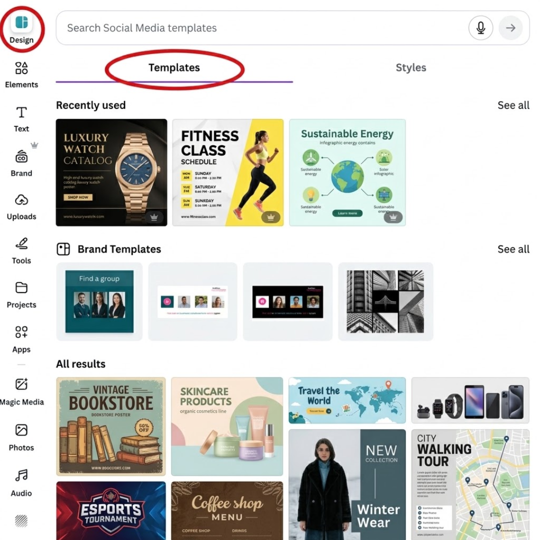 Create Canva Social Media