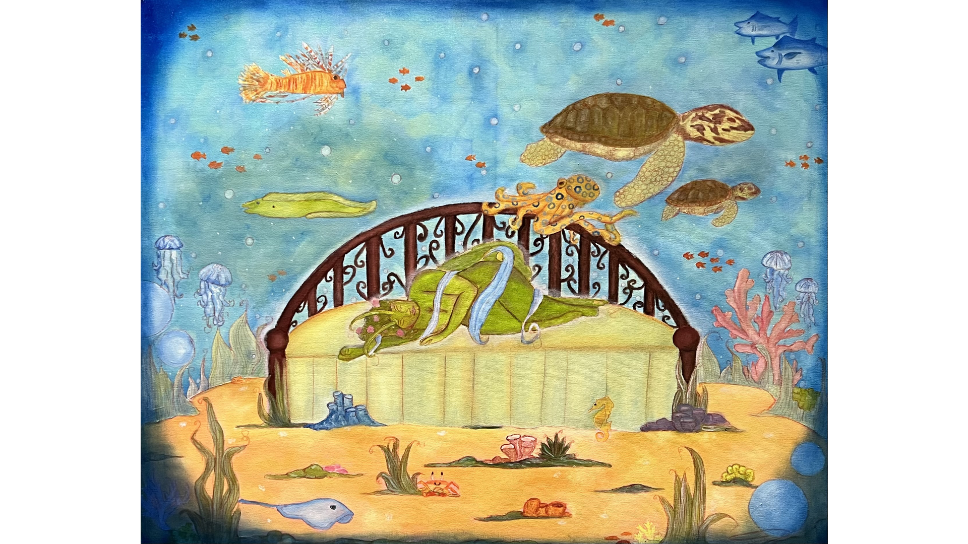 Reposition: The Resting Moss-Maiden
24 X 30 oil on Canvas

The aurora of rest.