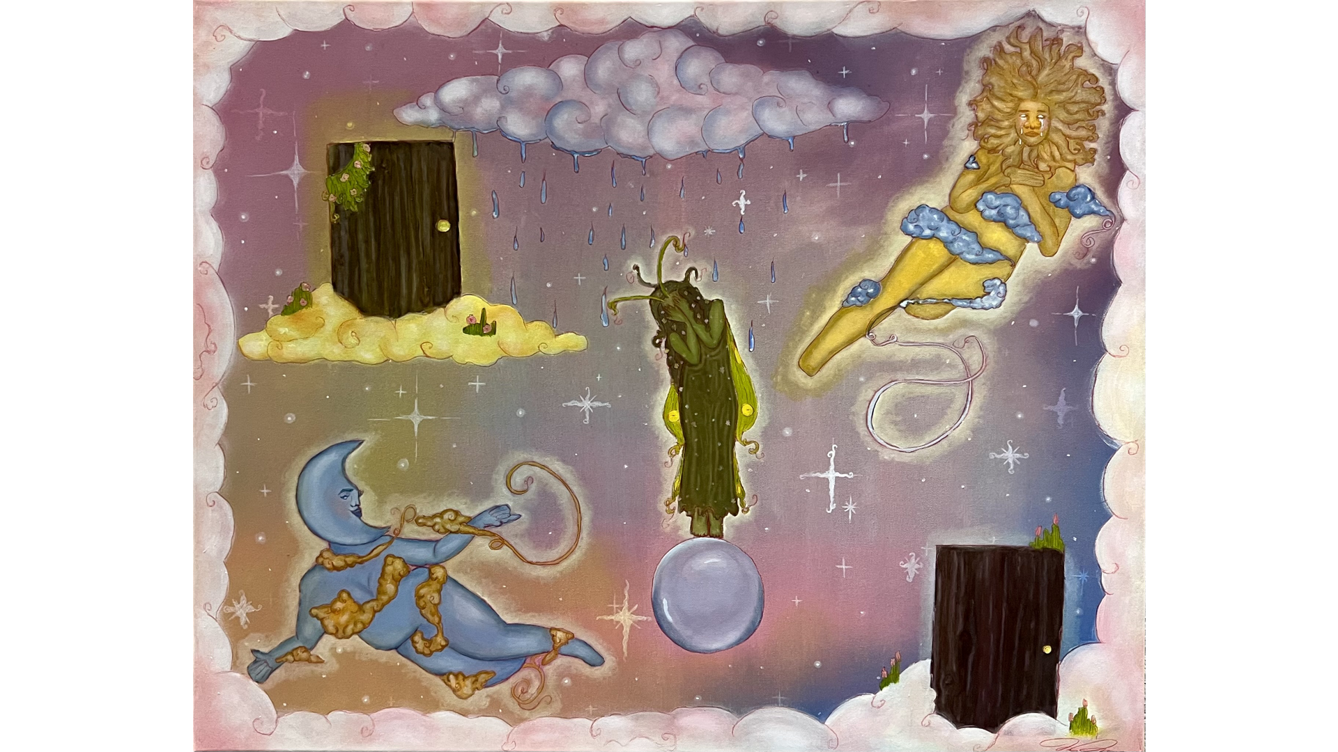 Confusion: The Conflicted Moss-Maiden
24 X 30 oil on Canvas

An ancient chaos that reeks of forbidden familiarity. Once the confusion subsides, tranquility may reign.