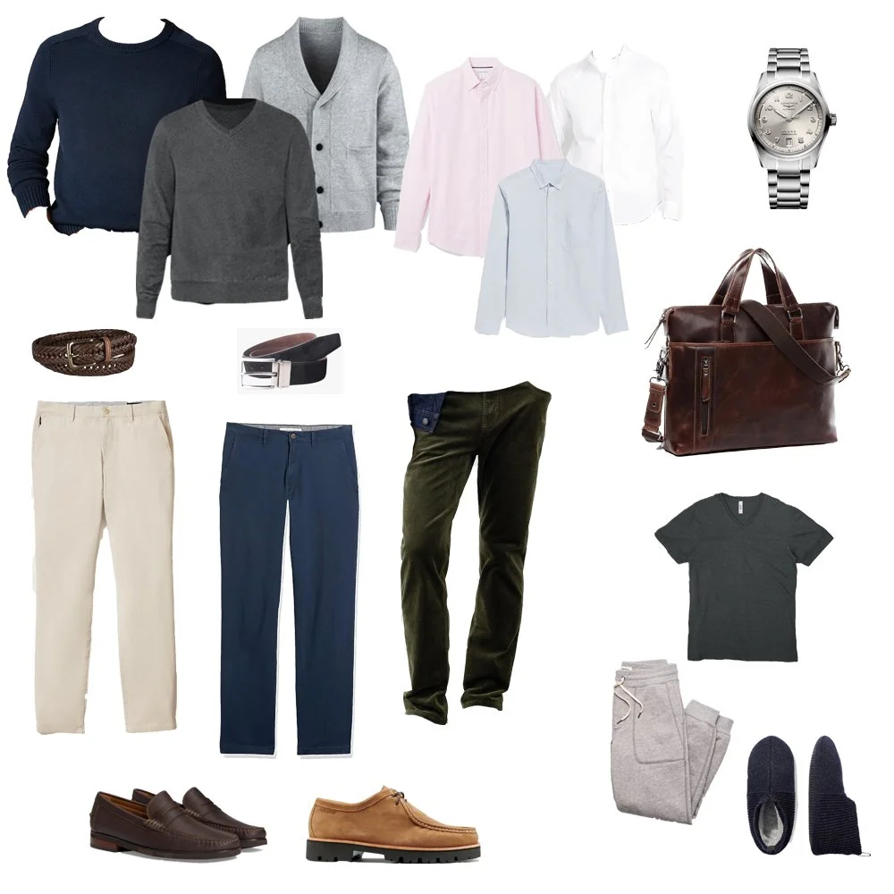 Three Day Work Trip Wardrobe (Winter)