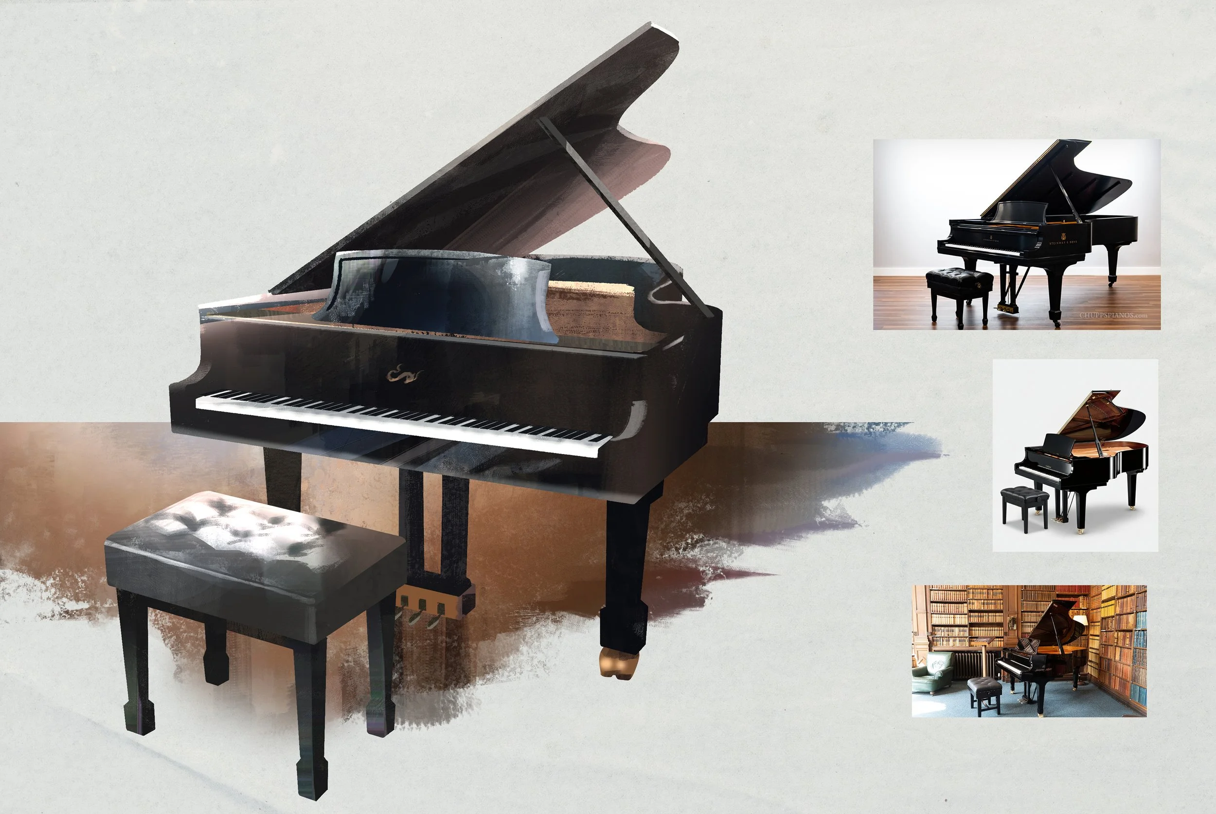 The Aerie - Piano. Credit @velvianee