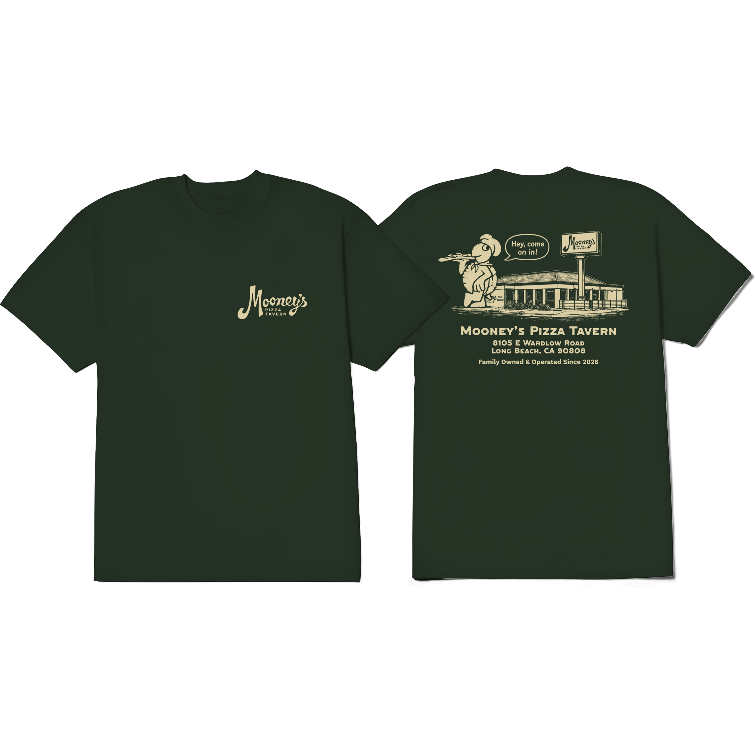 Mooney's Green Tee